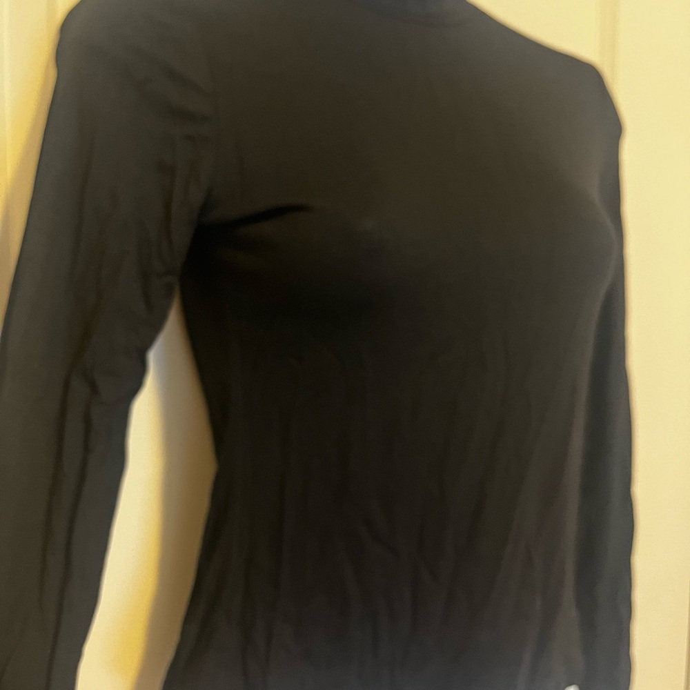 SHEIN Essnce Women's Long Sleeve Stand Collar T-shirt